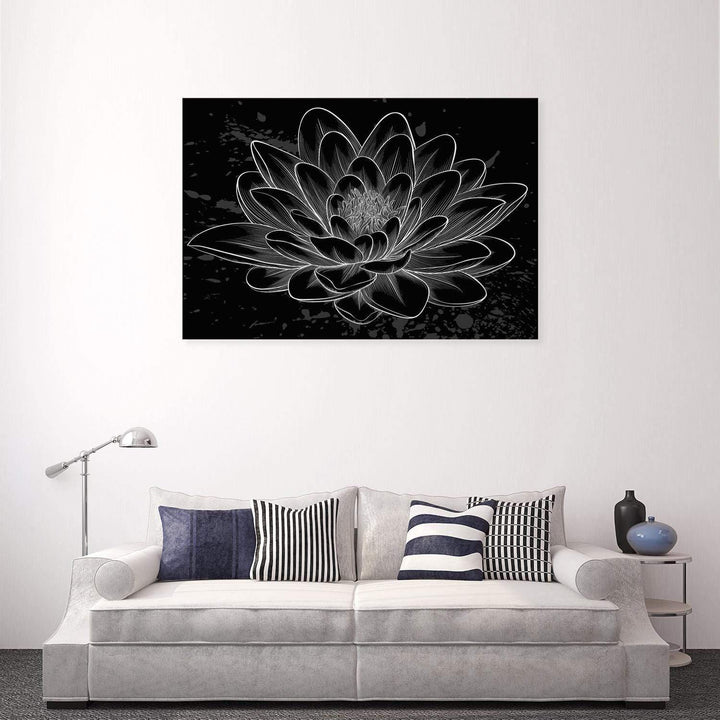 Lotus Sketched Wall Art