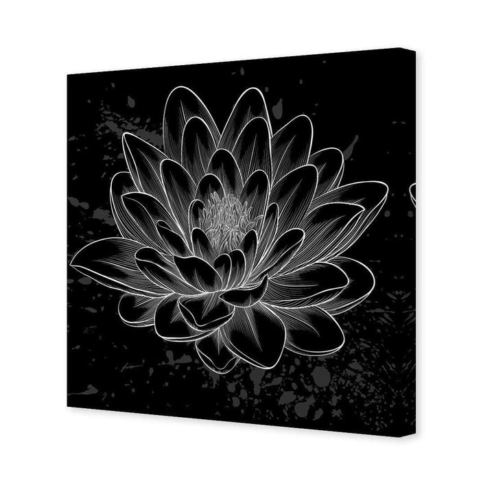 Lotus Sketched (Square) Wall Art