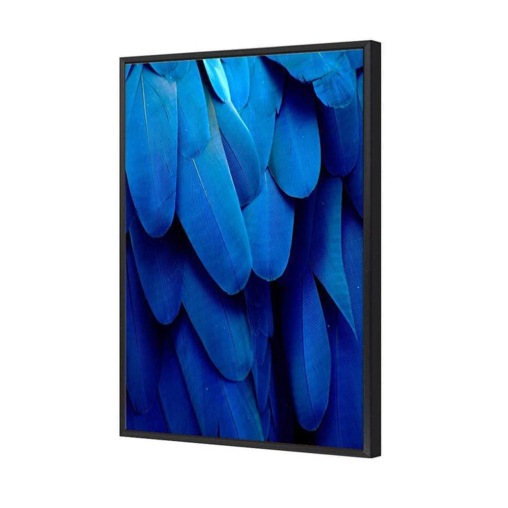 Macaw Feathers, Blue (Portrait) Wall Art