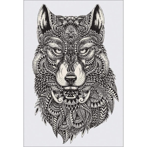 Wolf Illustrated Wall Art