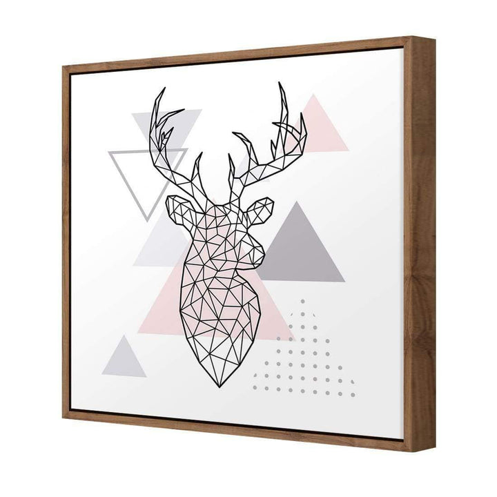 Geometric Deer (Square) Wall Art