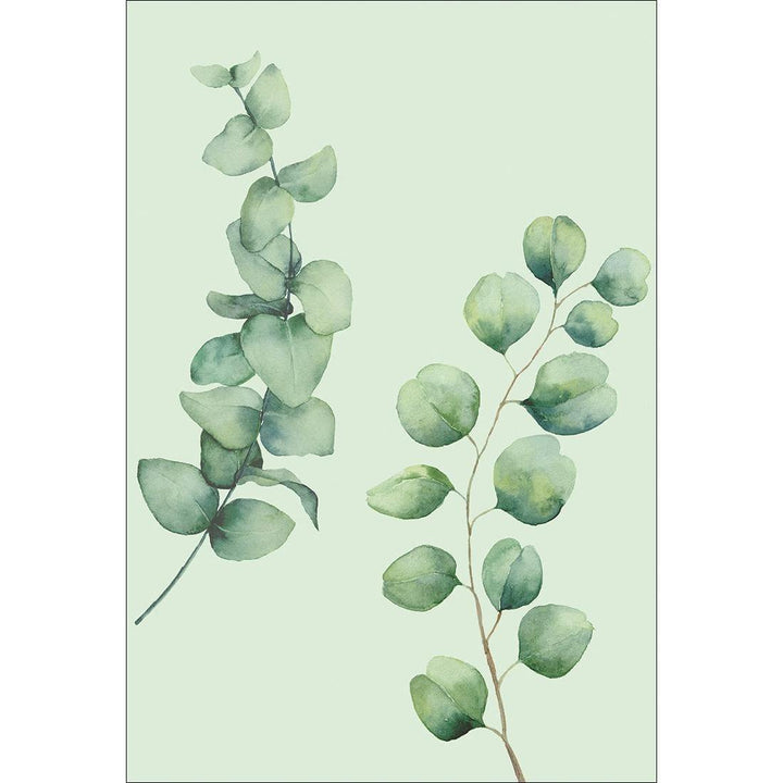 Eucalyptus Duo, Green Wall Art