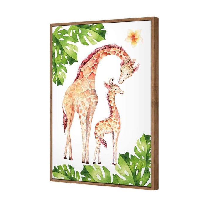 Giraffe Baby Love, Jungle Wall Art