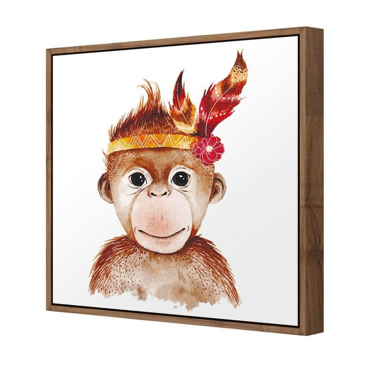 Cheeky Monkey Face (Square) Wall Art