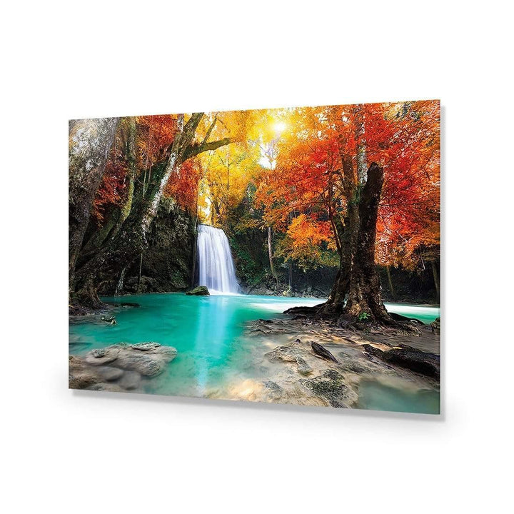 Autumn Waterfall Magic Wall Art