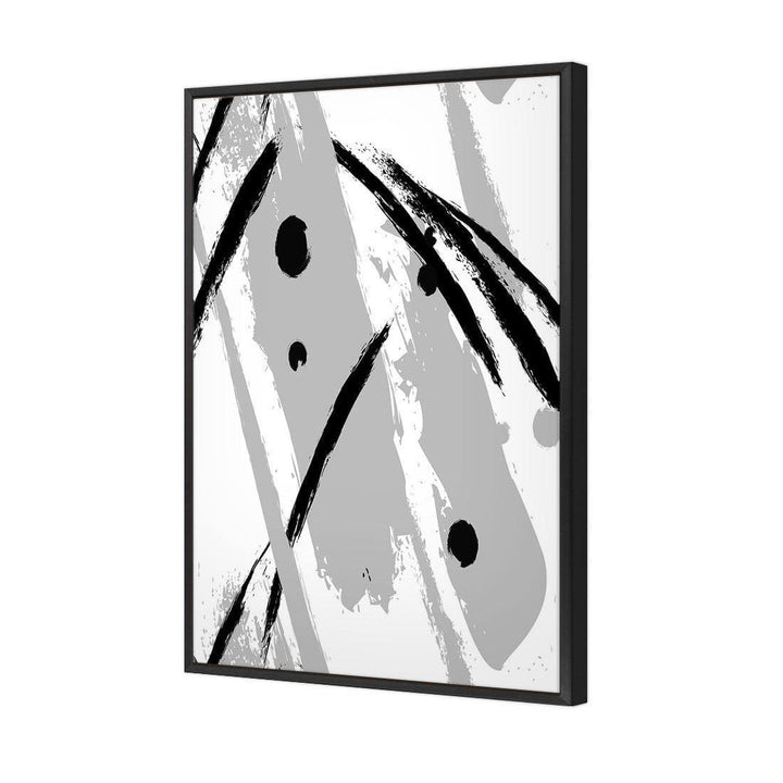 Strokes of Expression, Black and White (Portrait) Wall Art