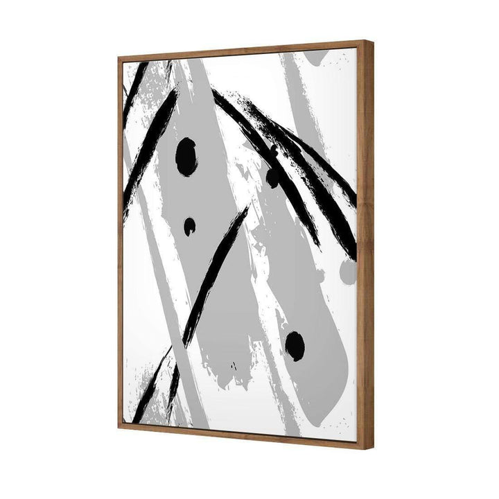 Strokes of Expression, Black and White (Portrait) Wall Art
