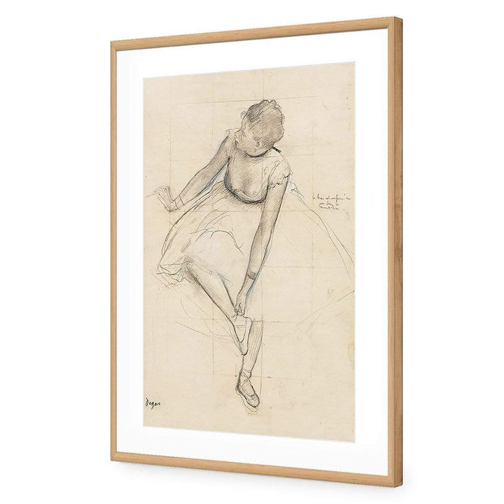 Dancer Adjusting Slipper By Edgar Degas Wall Art