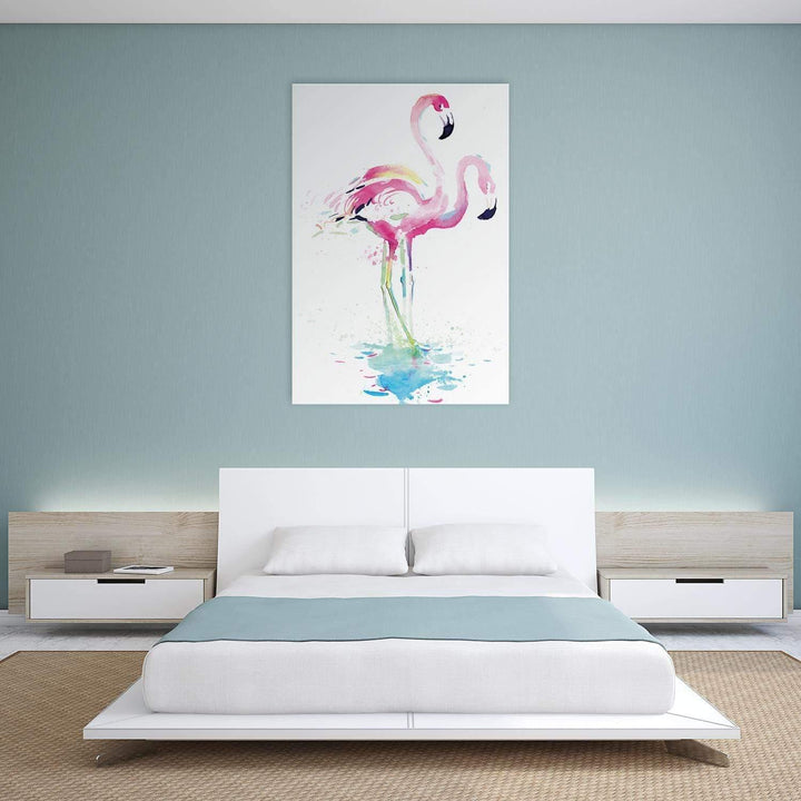 Flirty Flamingos Wall Art