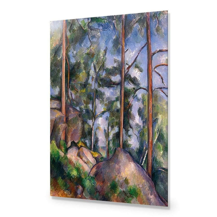 Pines and Rocks By Cezanne Wall Art
