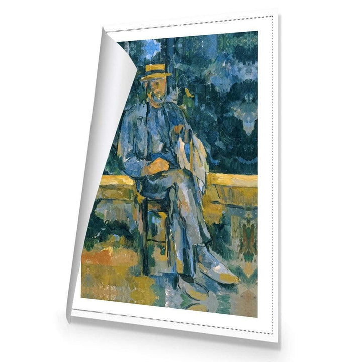 Portrait of Peasant By Cezanne Wall Art