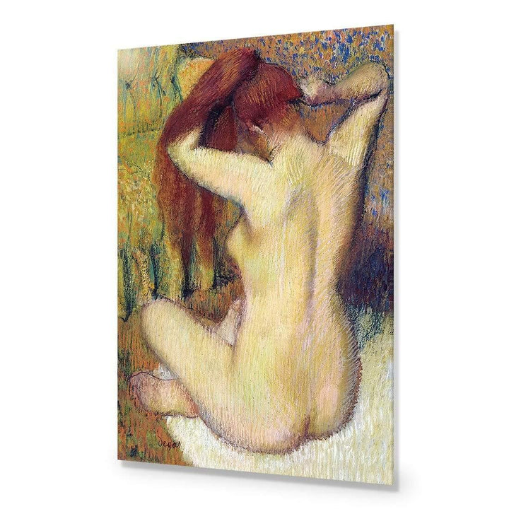 Woman Combing Her Hair By Edgar Degas Wall Art