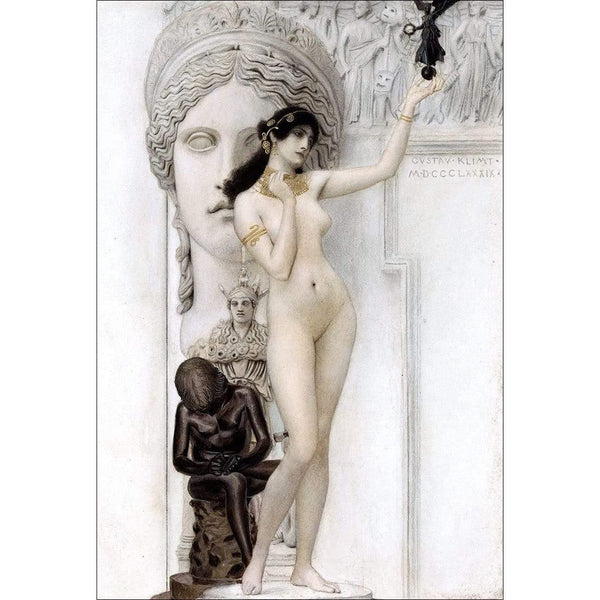 Allegory of Sculpture By Gustav Klimt Wall Art
