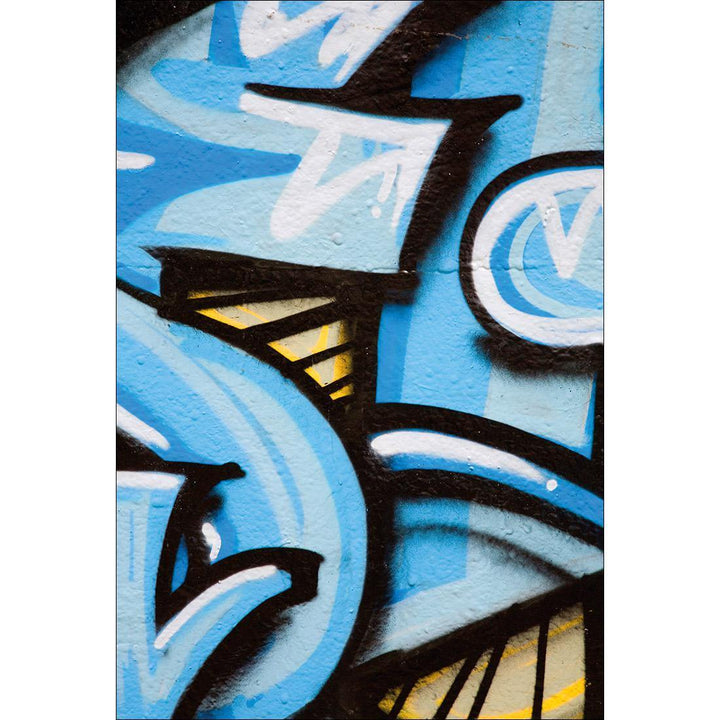 Blue Graffiti Wall Art