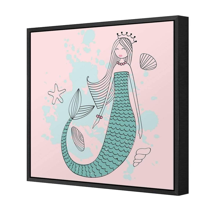 Mermaid Princess, Pink Wall Art