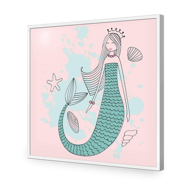 Mermaid Princess, Pink Wall Art