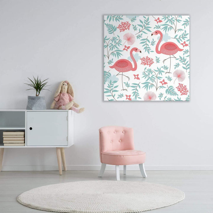 Whimsical Flamingos Wall Art