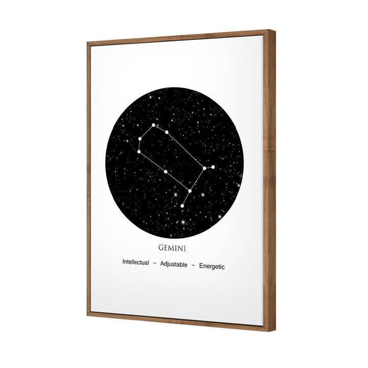 Zodiac Constellation Black - Gemini Wall Art