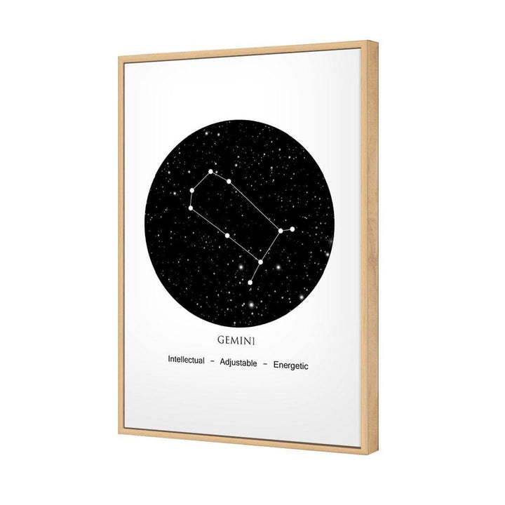 Zodiac Constellation Black - Gemini Wall Art