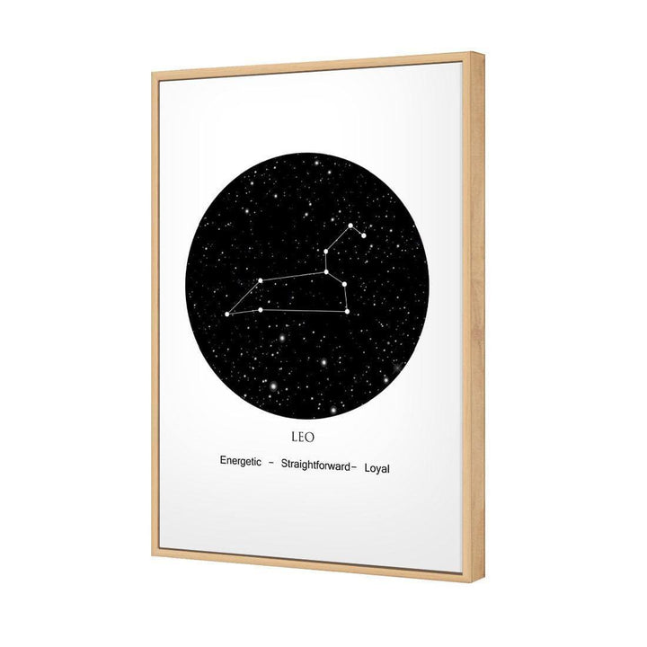Zodiac Constellation Black - Leo Wall Art