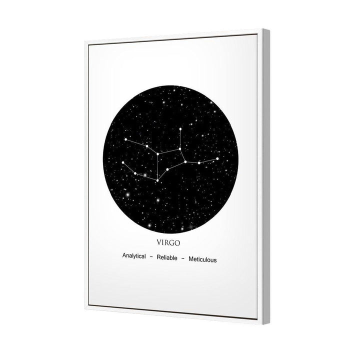Zodiac Constellation Black - Virgo Wall Art