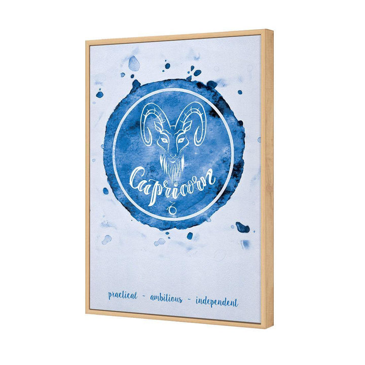 Capricorn Zodiac Watercolour, Blue Wall Art