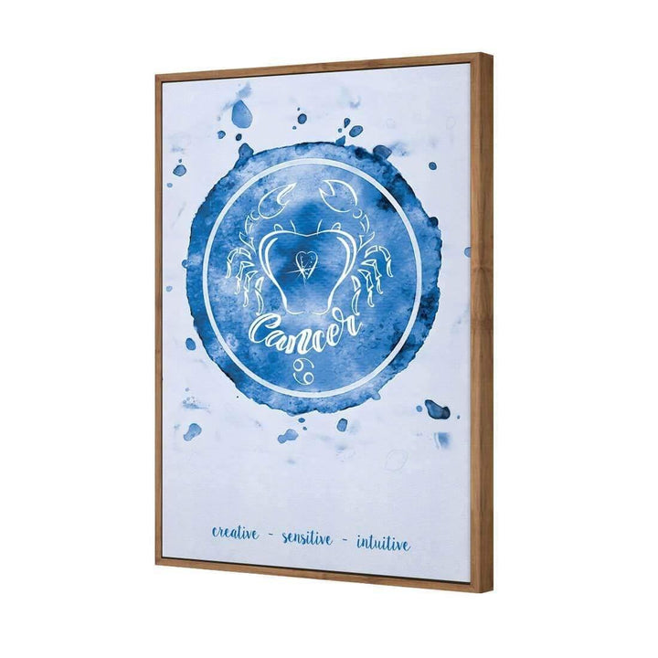 Cancer Zodiac Watercolour, Blue Wall Art