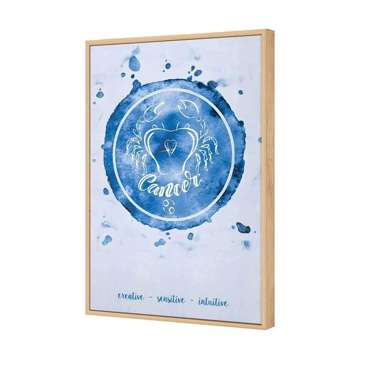 Cancer Zodiac Watercolour, Blue Wall Art