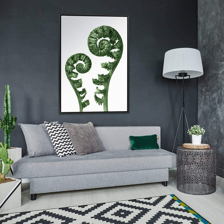 Shield Fern Fronds Green by Karl Blossfeldt Wall Art