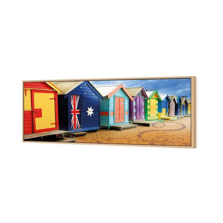 Brighton Beach Boxes, Arty (Long) Wall Art