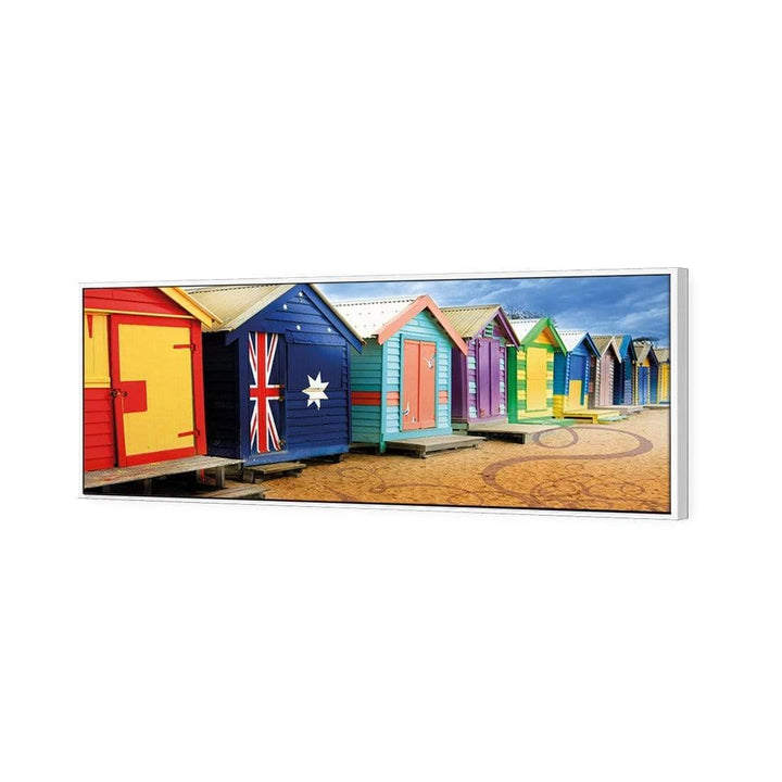 Brighton Beach Boxes, Arty (Long) Wall Art