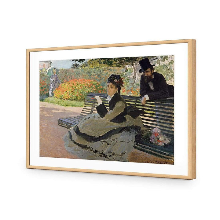 Camille Monet on a Bench by Monet Wall Art