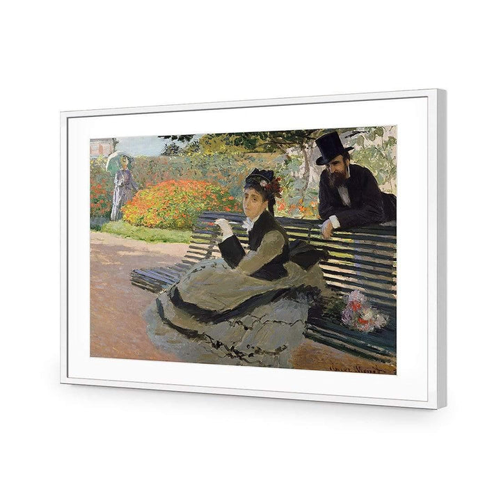Camille Monet on a Bench by Monet Wall Art