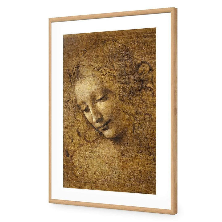 The Head of a Woman by Leonardo da Vinci Wall Art