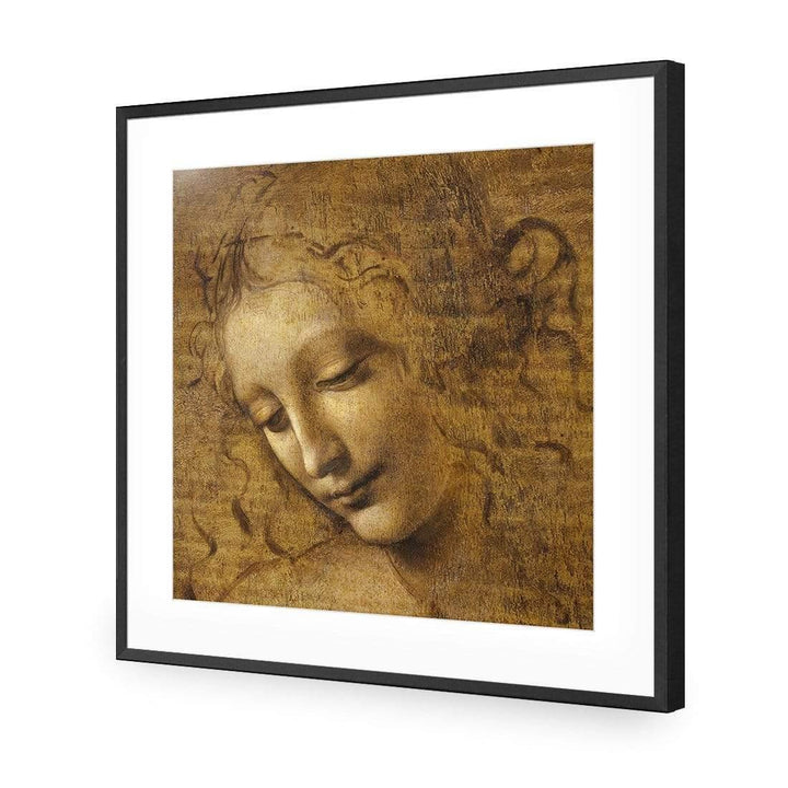 The Head of a Woman by Leonardo da Vinci (Square) Wall Art