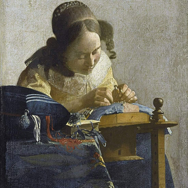 The Lacemaker by Johannes Vermeer Wall Art