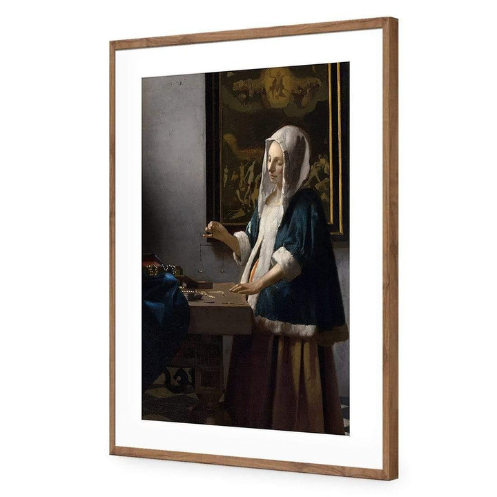 Woman Holding a Balance by Johannes Vermeer Wall Art