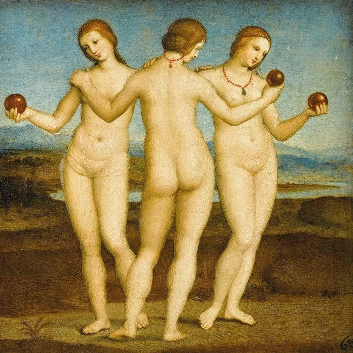 The Three Graces by Raphael Wall Art