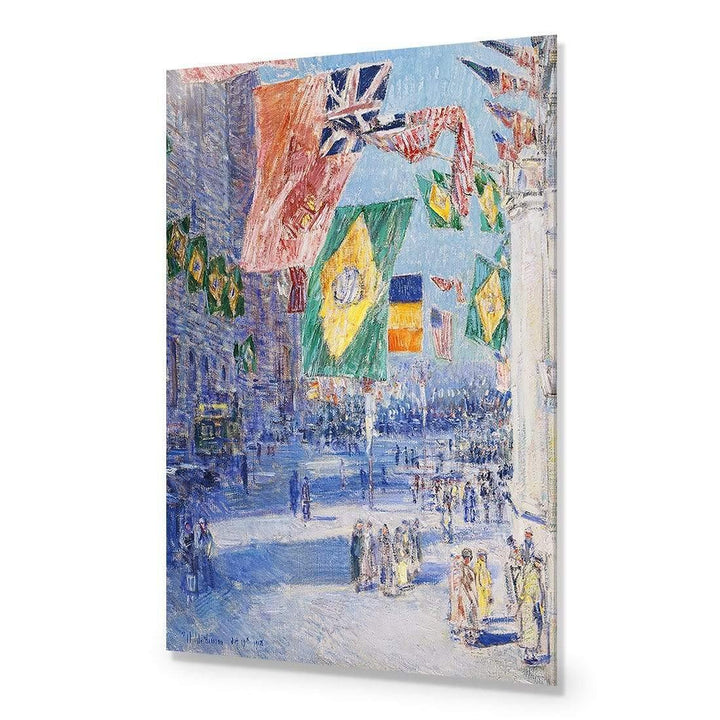 Avenue of the Allies: Brazil, Belgium by Childe Hassam Wall Art