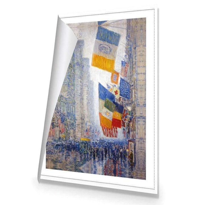 Lincoln’s Birthday Flags 1918 by Childe Hassam Wall Art