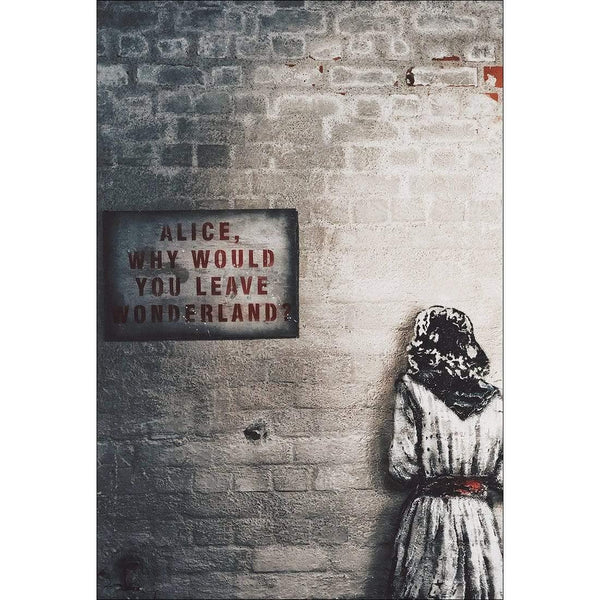 Street Art - Banksy's Alice in Wonderland Wall Art