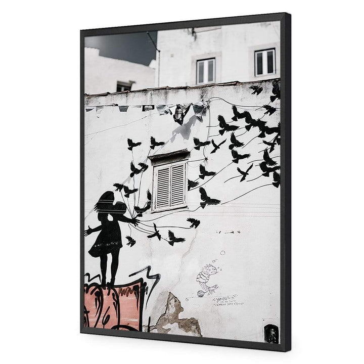 Street Art - Banksy's Birds Flying Wall Art
