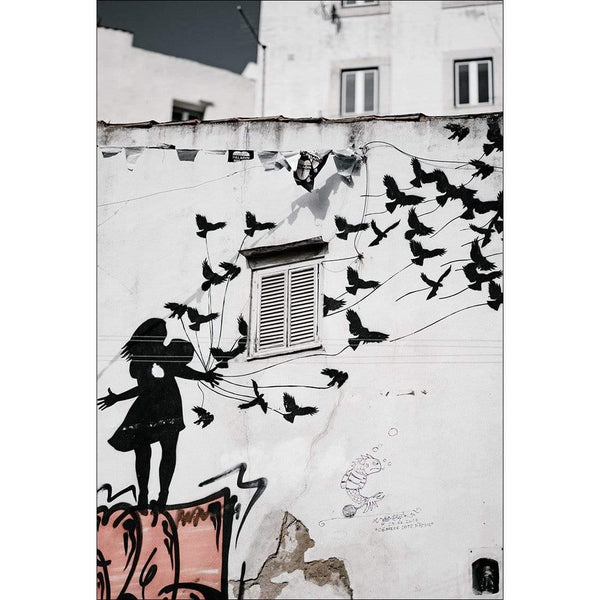 Street Art - Banksy's Birds Flying Wall Art