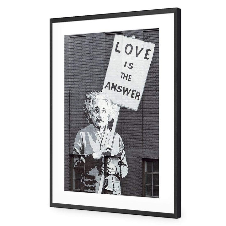 Street Art - Banksy's Einstein Love is the Answer Wall Art