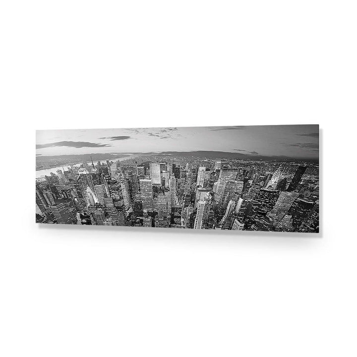 Manhattan Skyline Black and White (Long) Wall Art