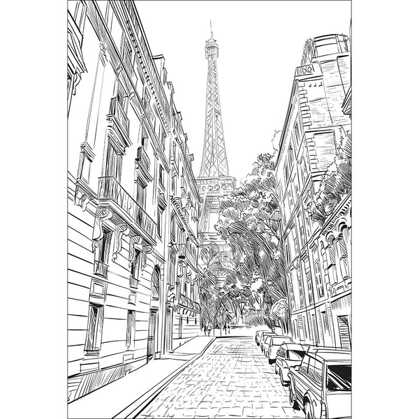 Paris Streetscape Sketch