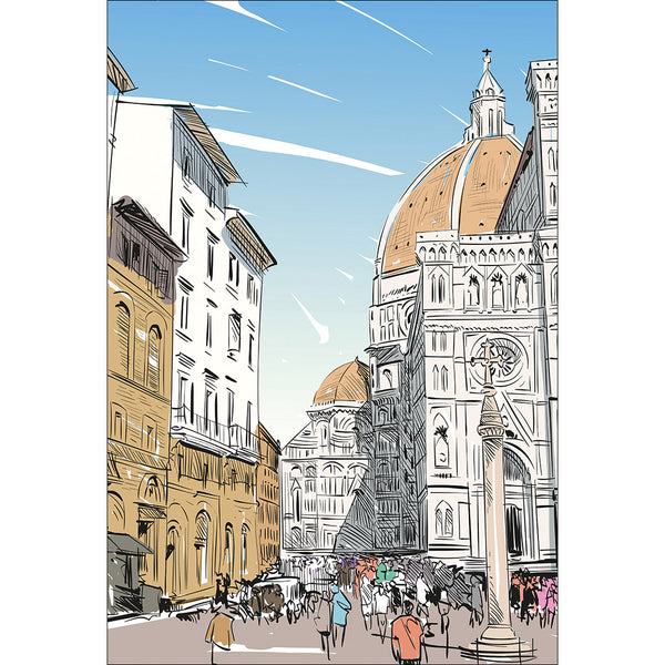 Italian Streetscape Sketch