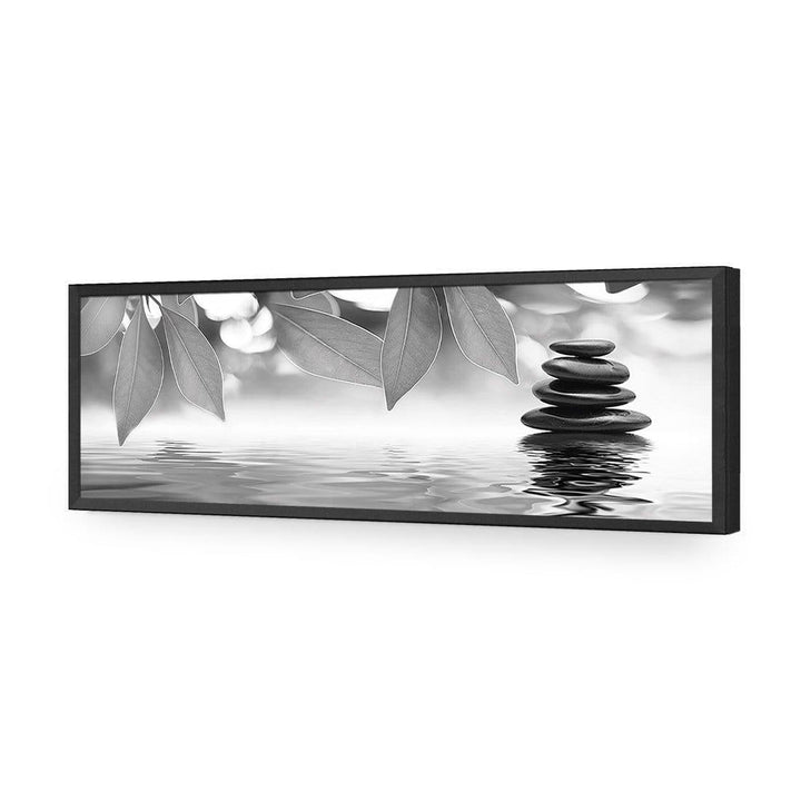 Stack of Stones Black and White (Long) Wall Art