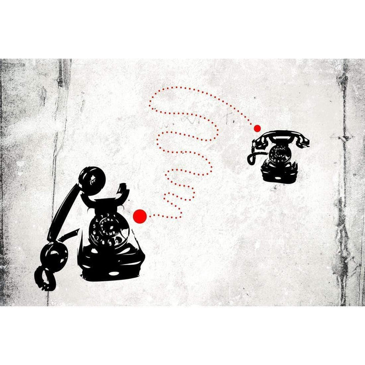 Grunge Telephones Wall Art