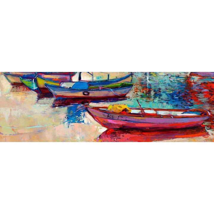 Painted Boats (long) Wall Art
